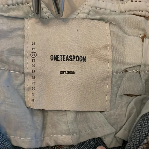 One Teaspoon Blue High Rise Women Jeans - Picture 3 of 13